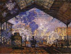 Claude Monet Gare Saint-Lazare Norge oil painting art